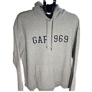 Gap Hoodie Women's XXL Gray Solid Kangaroo Pocket  Pullover Basic Casual